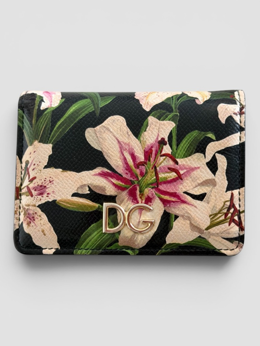 Dolce & Gabbana Floral Print Compact Wallet